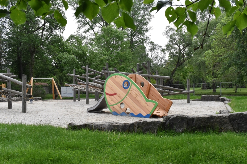 Spielplatz am Wasserschloss Klaffenbach, Foto: Franziska Woellner